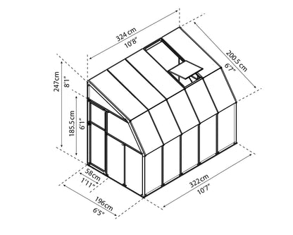 Canopia Sun Room 6' x Multiple Sizes - White