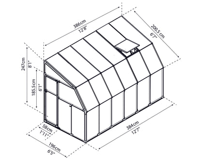 Canopia Sun Room 6' x Multiple Sizes - White