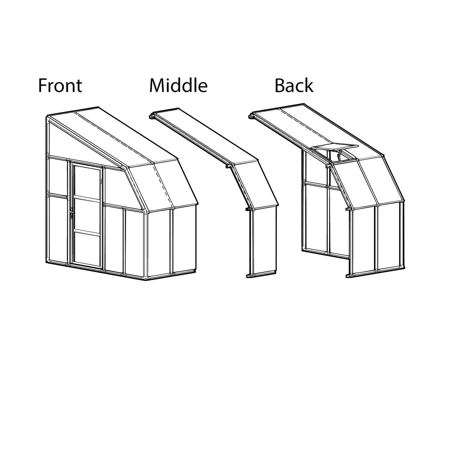 Canopia Sun Room 6' x Multiple Sizes - White